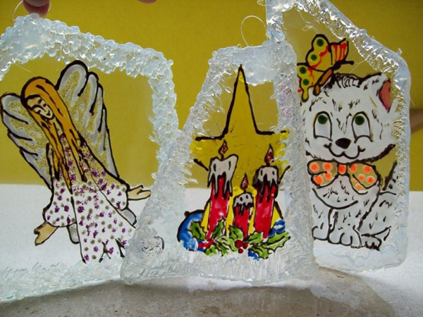 02 vetrini dipinti a mano